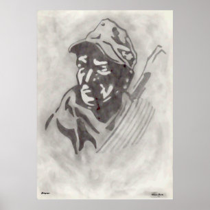 Póster Poster alemán de rangos de montaña