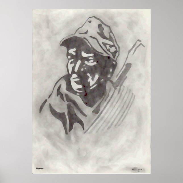 Póster Poster alemán de rangos de montaña (Frente)
