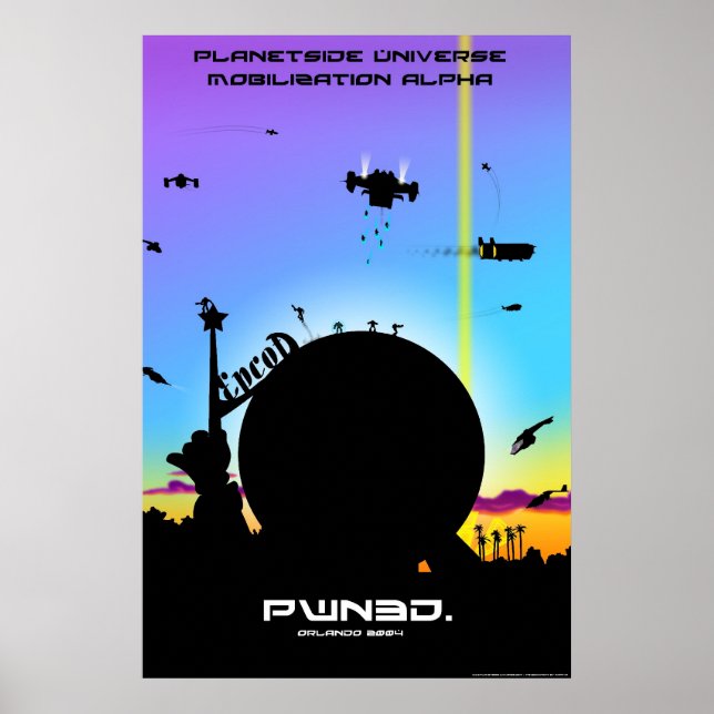 Póster Poster Alfa de Movilización Universo PlanetSide (Frente)