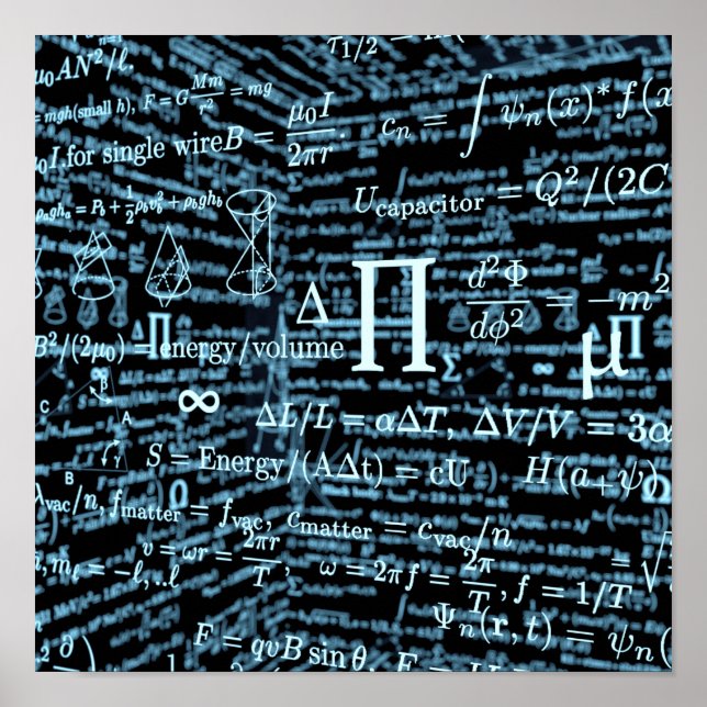 Póster Poster Algebra Mathematik (Frente)