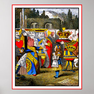 Póster Poster: Alicia se encuentra con la Reina de los Co