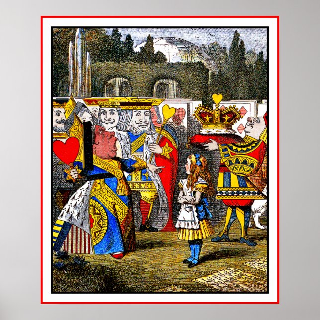 Póster Poster: Alicia se encuentra con la Reina de los Co (Frente)