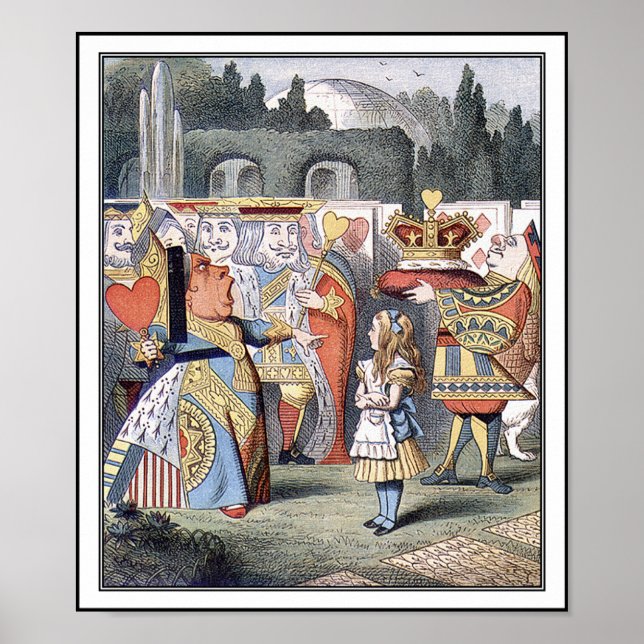 Póster Poster: Alicia se encuentra con la Reina de los Co (Frente)