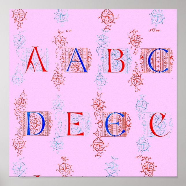 Póster Poster Alphabet (Frente)