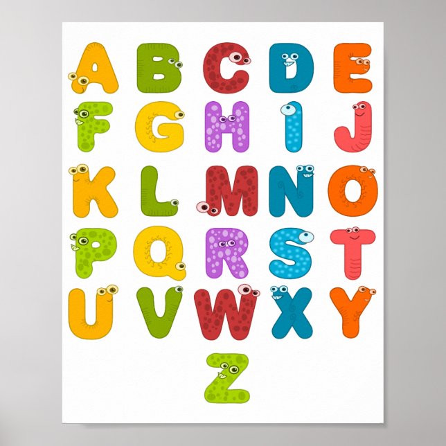 Póster Poster Alphabet (Frente)
