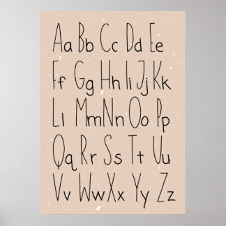Póster Poster Alphabet