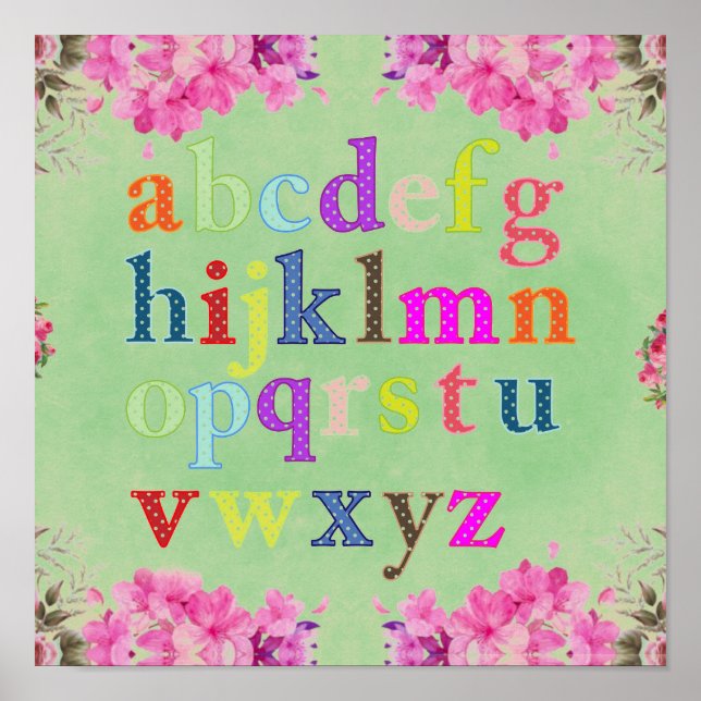 Póster Poster Alphabet (Frente)
