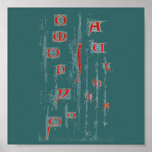 Póster Poster Alphabet