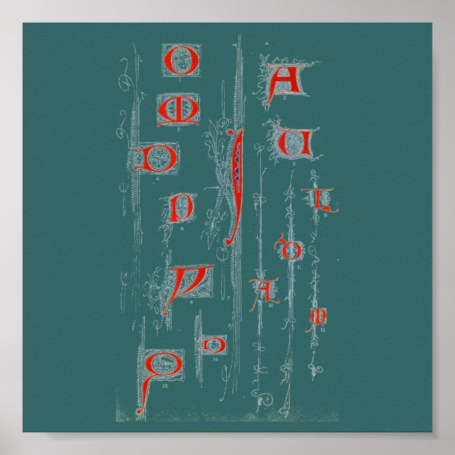 Póster Poster Alphabet (Frente)