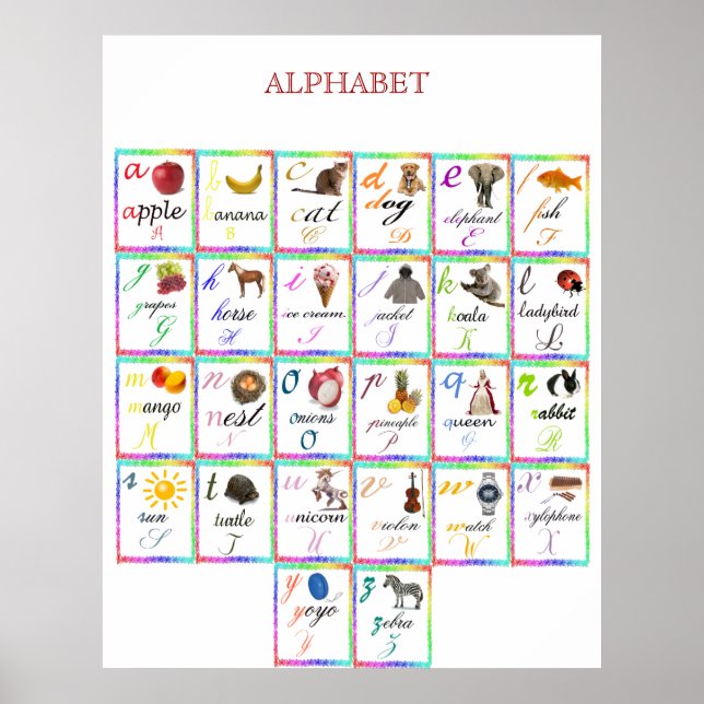 Póster Poster Alphabet (Frente)
