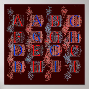 Póster Poster Alphabet