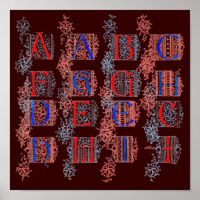 Póster Poster Alphabet (Frente)