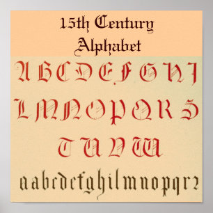 Póster Poster Alphabet