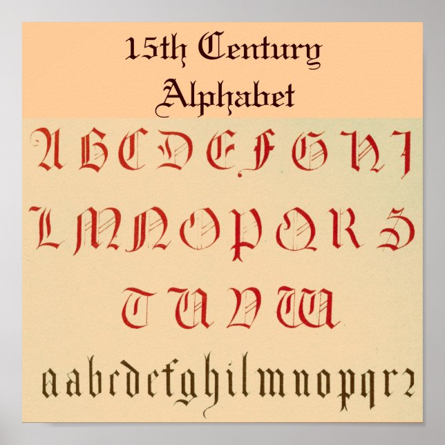 Póster Poster Alphabet (Frente)