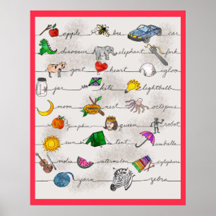 Póster Poster Alphabet