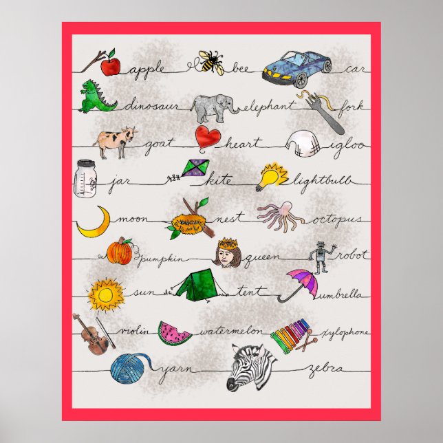 Póster Poster Alphabet (Frente)