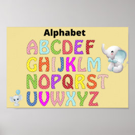 Póster Poster Alphabet