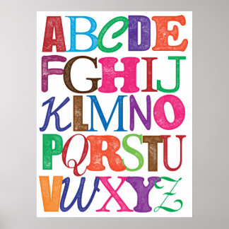 Póster Poster Alphabet