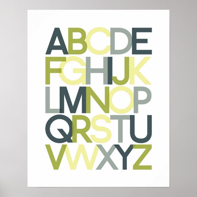 Póster Poster Alphabet (Frente)