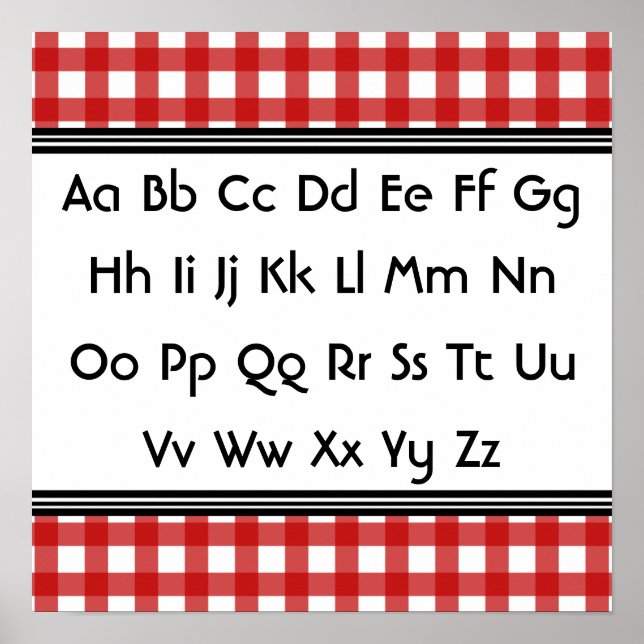 Póster Poster Alphabet (Frente)