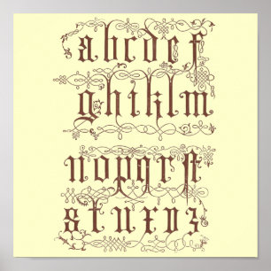 Póster Poster Alphabet