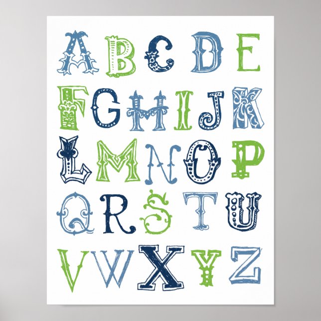 Póster Poster Alphabet (Frente)