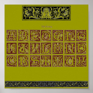 Póster Poster Alphabet