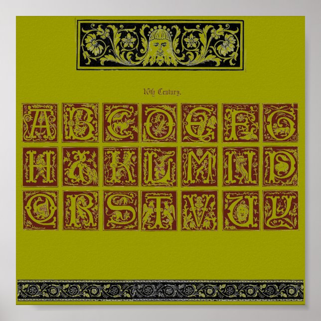 Póster Poster Alphabet (Frente)