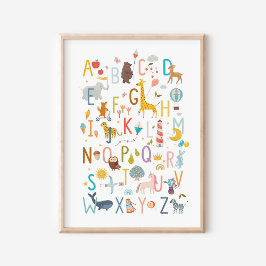 Póster Poster Alphabet Animal ABC Imprimir