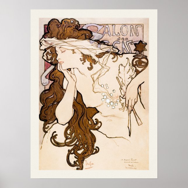 Póster Poster Alphonse Mucha (Frente)