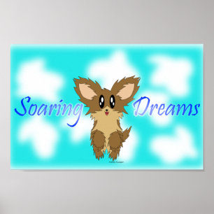 Póster Poster altísimo lindo del perro de perrito de