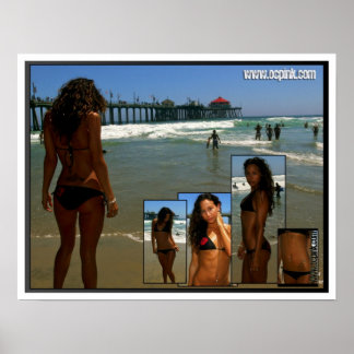 Póster POSTER - Amanda en Huntington Beach