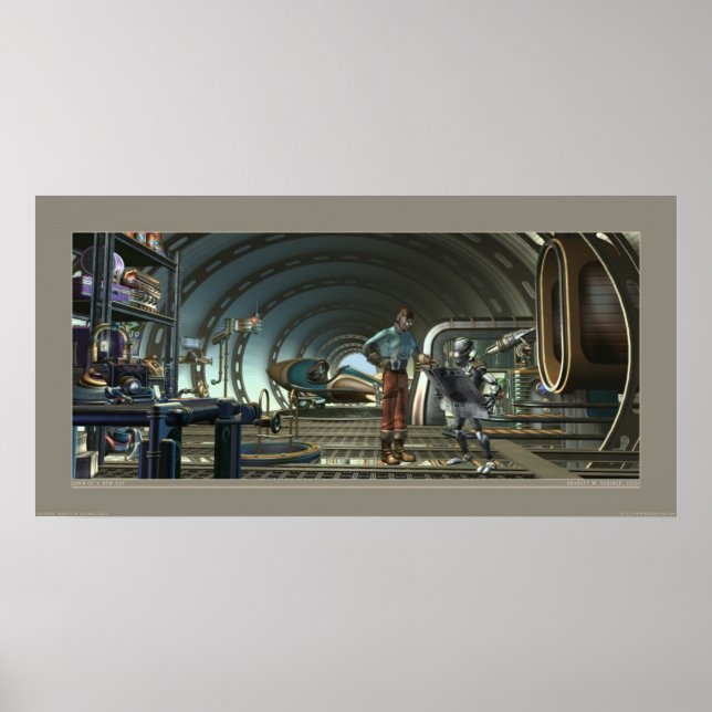 Póster poster "Amanecer de un nuevo día" (32x16") (Frente)