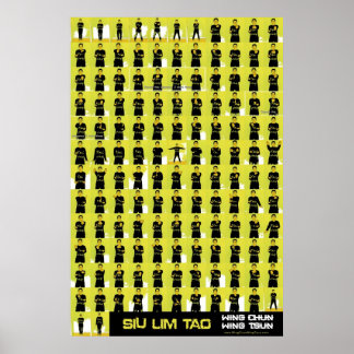 Póster Poster amarillo Siu Lim Tao