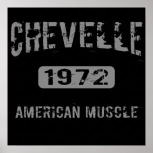 Póster Poster americano 1972 del músculo de Chevelle