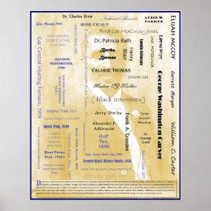 Póster Poster americano negro I de los inventores