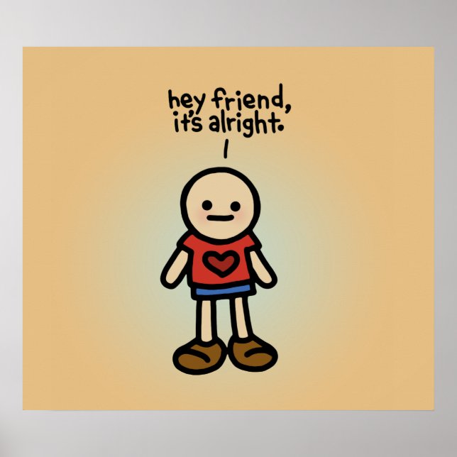Póster poster amigo. (Frente)