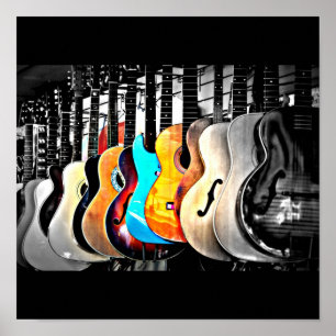 Póster Poster-Amor las Arte-Guitarras 2
