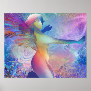 Póster Poster Ángel Arcoiris