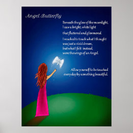 Póster Poster Angel Butterfly
