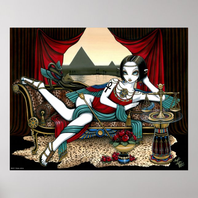 Póster poster Ángel de la Pirámide de la diosa egipcia "M (Frente)