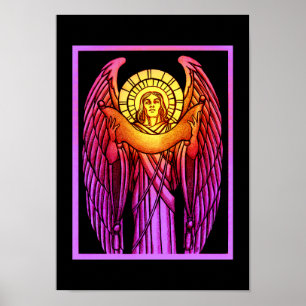 Póster Poster Angel de Vidrio Mantenido
