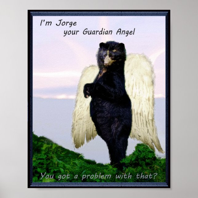 Póster Poster Ángel Guardian Osos Andinos (Frente)