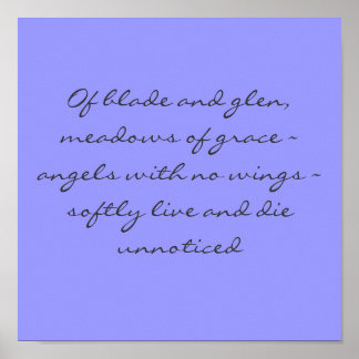 Póster Poster Angel Poem