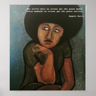 Póster Pôster Angela Davis
