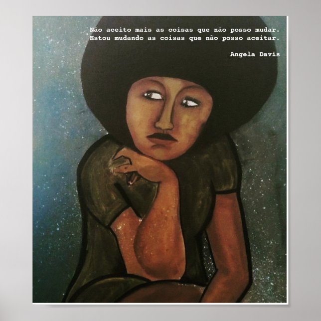 Póster Pôster Angela Davis (Frente)