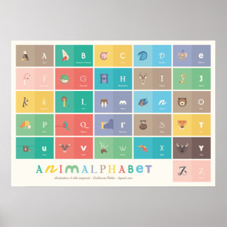 Póster Poster Animalphabet