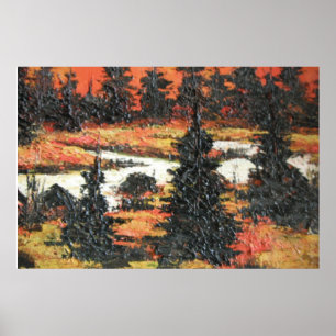 Póster Poster Ann Hayes pintando el semáforo