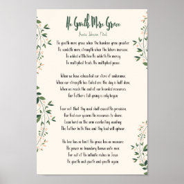 Póster Poster Annie Johnson Flint - Él da más gracia