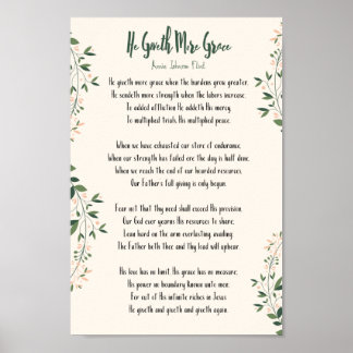 Póster Poster Annie Johnson Flint - Él da más gracia